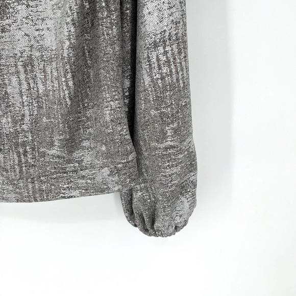 Anthropologie shimmering faux wrap women’s top - Picture 4 of 8